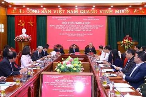 Hội thảo khoa học nhân kỷ niệm 90 năm Ngày sinh đồng chí Phan Văn Khải