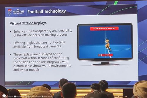 AFC áp dụng công nghệ bắt việt vị bán tự động tại Asian Cup 2023