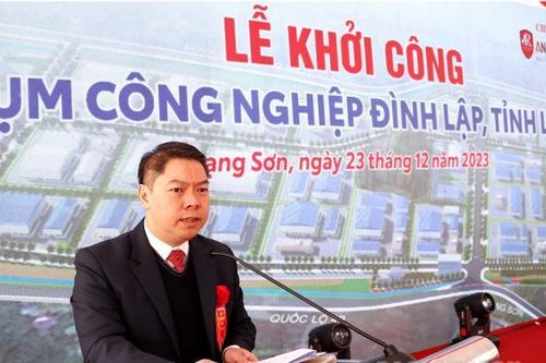 Lạng Sơn khởi công Cụm công nghiệp Đình Lập 700 tỷ đồng