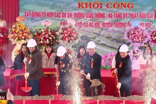 Huyện Thường Tín khởi công 5 dự án hạ tầng quan trọng