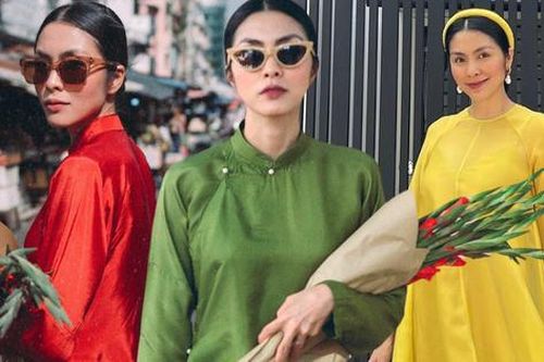 Tăng Thanh Hà cực thích diện áo dài Tết nhưng có 1 kiểu cô hiếm khi mặc
