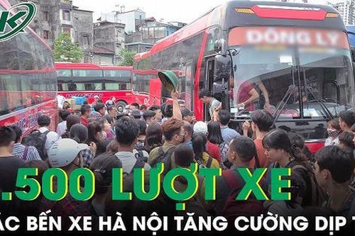 Các bến xe ở Hà Nội lên kế hoạch tăng cường gần 2.500 lượt xe khách dịp Tết