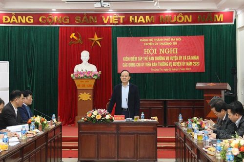 Huyện ủy Thường Tín chỉ đạo thực hiện có hiệu quả các dự án trọng điểm