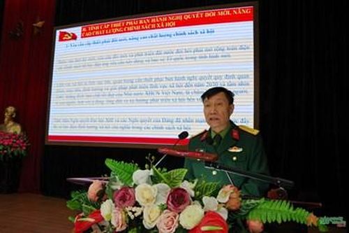 Đảng ủy Quân sự tỉnh Điện Biên quán triệt nghị quyết Hội nghị Trung ương 8 khóa XIII
