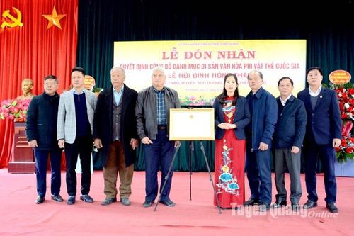 Lễ hội Đình Hồng Thái là Di sản văn hóa phi vật thể quốc gia