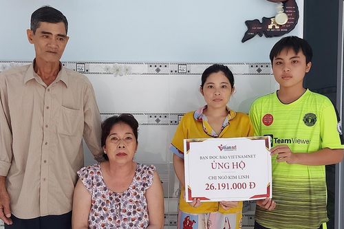 Gia đình nghèo cháy nhà ở Cần Thơ đón nhận sự giúp đỡ từ bạn đọc