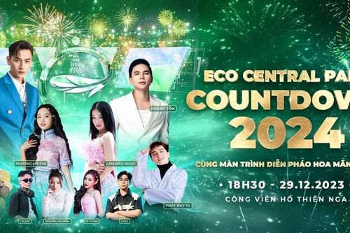 Countdown Eco Central Park 2024: Nơi đón năm mới đẹp nhất thành Vinh