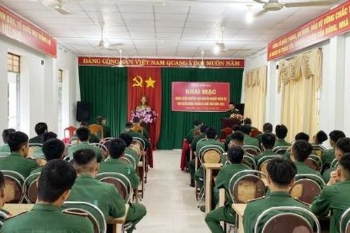 Bộ Chỉ huy Quân sự tỉnh: Huấn luyện chuyển loại chuyên nghiệp quân sự cho quân nhân chuẩn bị xuất ngũ