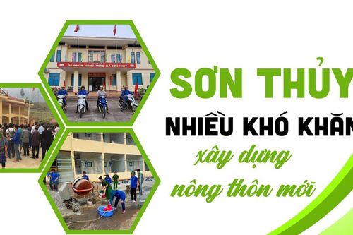 Sơn Thủy: Nhiều khó khăn xây dựng nông thôn mới