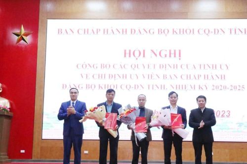 Kiện toàn nhân sự Ban Chấp hành Đảng bộ Khối Cơ quan – Doanh nghiệp tỉnh