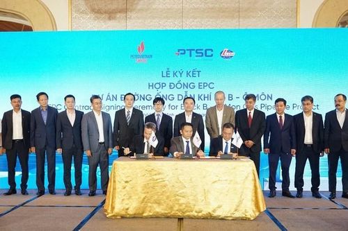 Liên danh Dịch vụ Kỹ thuật Dầu khí (PVS) ký hợp đồng EPC dự án đường ống dẫn khí Lô B - Ô Môn