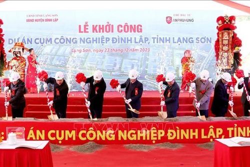 Lạng Sơn: Chính thức khởi công Cụm công nghiệp Đình Lập gần 700 tỷ đồng
