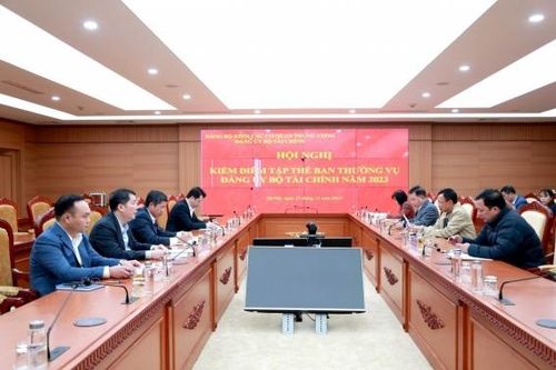 Đảng ủy Bộ Tài chính tổ chức Hội nghị kiểm điểm tập thể Ban Thường vụ năm 2023
