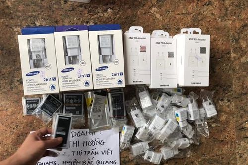 Hà Giang: Hàng loạt sản phẩm giả mạo các nhãn hiệu samsung, oppo, apple bị phát hiện, thu giữ