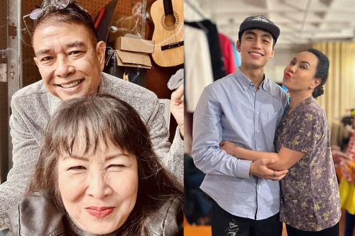 Sao Việt 25/12: Hồng Vân nhí nhảnh bên chồng, Việt Hương khen Mono hết lời