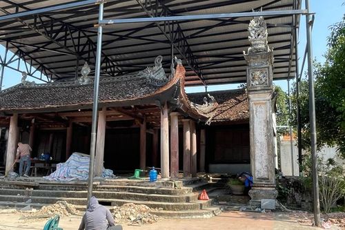 Huyện Phú Xuyên tu bổ, tôn tạo di tích Đình Thượng Diên Yết đúng quy định