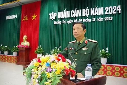 Quân khu 4: Trung tướng Hà Thọ Bình chủ trì khai mạc tập huấn cán bộ năm 2024