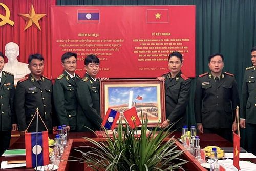 Ký kết nghĩa nâng cao hiệu quả hợp tác trong quản lý, bảo vệ biên giới Việt Nam - Lào