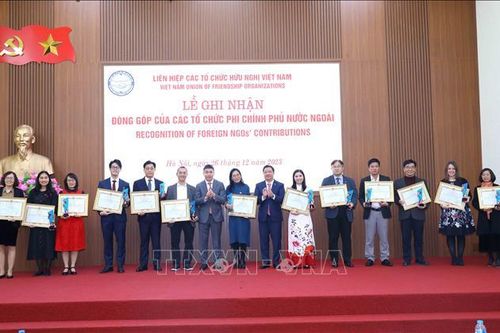 Ghi nhận đóng góp của các tổ chức phi chính phủ nước ngoài năm 2023