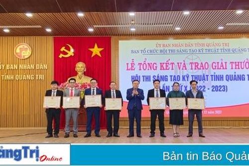 Trao giải cho 26 đề tài, giải pháp xuất sắc của Hội thi Sáng tạo Kỹ thuật tỉnh lần thứ X