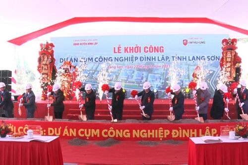 Lạng Sơn: Khởi công dự án Cụm công nghiệp Đình Lập