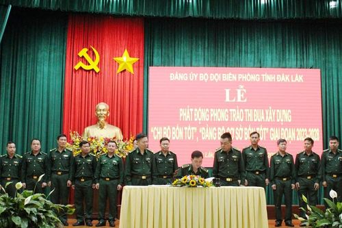 BĐBP Đắk Lắk phát động phong trào thi đua 'Chi bộ bốn tốt, 'Đảng bộ cơ sở bốn tốt'
