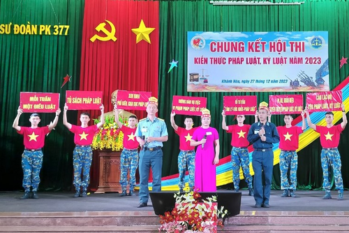 Sư đoàn Phòng không 377: Sôi nổi, bổ ích chung kết Hội thi kiến thức pháp luật, kỷ luật