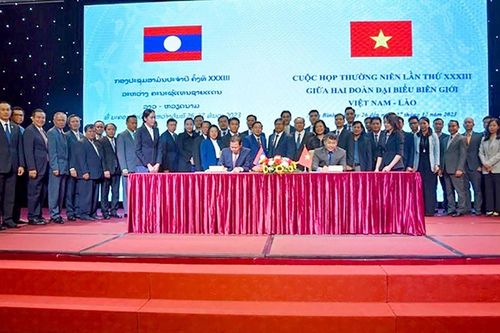 Cuộc họp thường niên lần thứ 33 giữa hai Đoàn đại biểu biên giới Việt Nam-Lào
