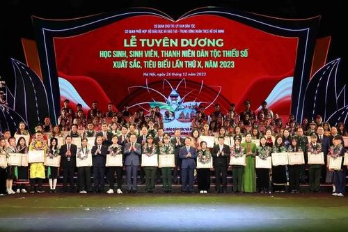 Tuyên dương 143 học sinh, sinh viên, thanh niên dân tộc thiểu số xuất sắc, tiêu biểu năm 2023