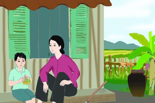 Hiên nhà có mẹ