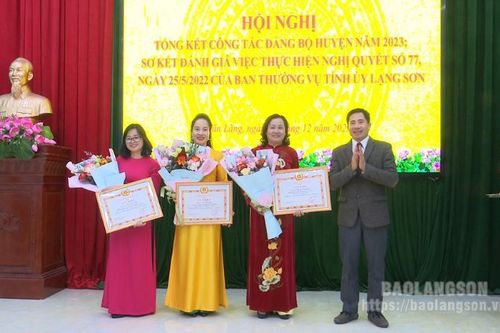 Huyện ủy Văn Lãng: Tổng kết công tác đảng bộ huyện và sơ kết thực hiện Nghị quyết 77-NQ/TU của Ban Thường vụ Tỉnh ủy