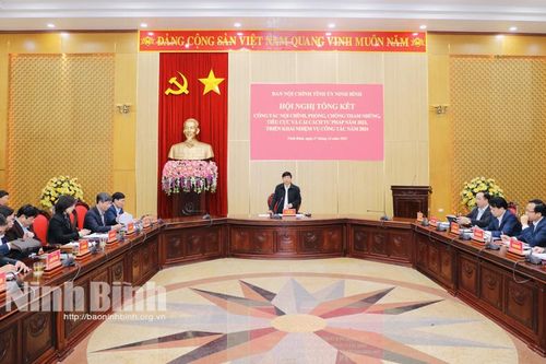 Triển khai công tác nội chính, phòng, chống tham nhũng, tiêu cực và cải cách tư pháp năm 2024