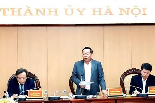 Phó Bí thư Thành ủy Nguyễn Văn Phong làm việc với huyện Hoài Đức