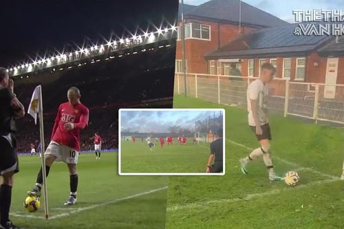 Chiêu trò phạt góc của Rooney và Giggs được tái hiện, cầu thủ Anh lập 'siêu phẩm'