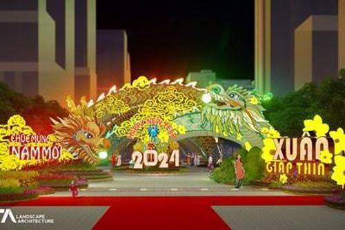 Đường Hoa 2024 tại TP HCM sẽ có linh vật rồng với kích thước khủng