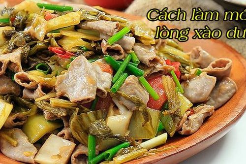 Cách làm lòng xào dưa giòn ngon, không đắng