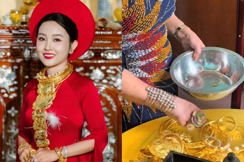 Đám cưới miền Tây gây sốt: Mẹ cô dâu cầm thau đựng vài chục cây vàng, chú rể đón vợ bằng siêu xe 24 tỷ