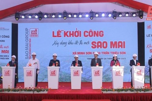 Sao Mai Group khởi công dự án khu đô thị mới hiện đại, văn minh tại trung tâm huyện Triệu Sơn