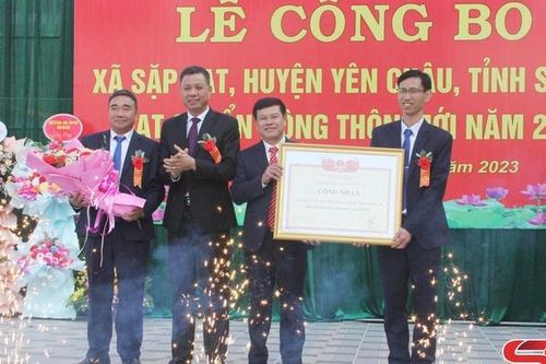 Lễ công bố xã Sặp Vạt đạt chuẩn nông thôn mới