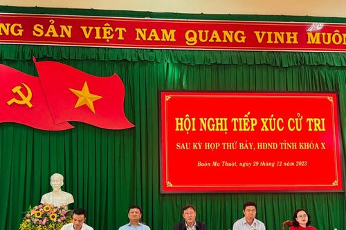 Đắk Lắk: Mặt trận TP Buôn Ma Thuột tổ chức cho cử tri tiếp xúc với đại biểu HĐND tỉnh