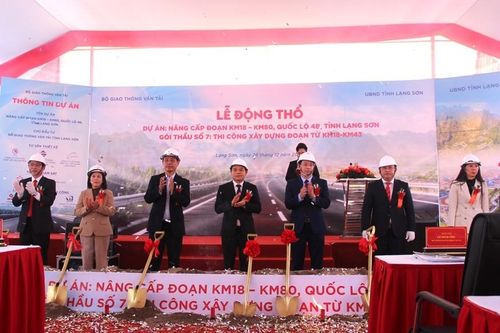 Lạng Sơn long trọng tổ chức Lễ Động thổ dự án ngàn tỷ nâng cấp quốc lộ 4B