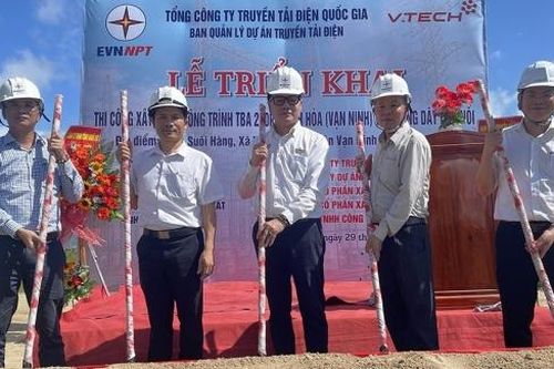 Triển khai thi công Dự án Trạm biến áp 220kV Ninh Hòa (Vạn Ninh) và đường dây đấu nối