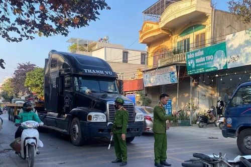 Hải Phòng: Tạm giữ lái xe container chống người thi hành công vụ