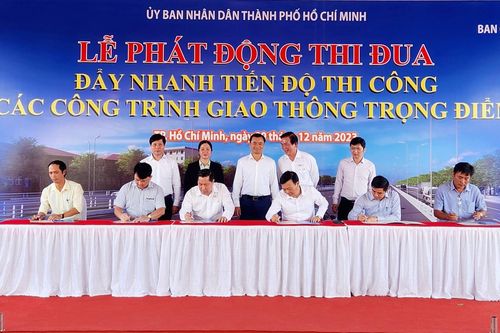 TP Hồ Chí Minh: Phát động thi đua đẩy nhanh tiến độ thi công các công trình trọng điểm