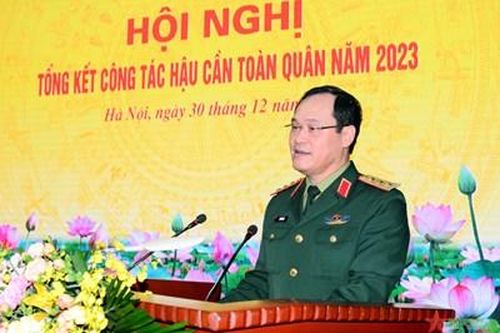 Thượng tướng Vũ Hải Sản dự, chỉ đạo Hội nghị tổng kết công tác hậu cần toàn quân năm 2023