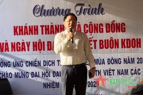 Khánh thành nhà cộng đồng tặng đồng bào dân tộc thiểu số tại Đắk Lắk