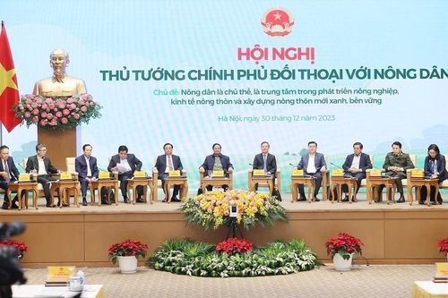 Thủ tướng Chính phủ Phạm Minh Chính đối thoại với nông dân