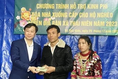 Ngân hàng thương mại cổ phần đầu tư và phát triển Chi nhánh Lào Cai hỗ trợ xây nhà cho hộ nghèo