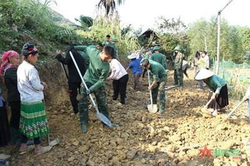 Lữ đoàn Thông tin 601 (Quân khu 1): Gần 500 ngày công giúp đỡ nhân dân vùng đặc biệt khó khăn