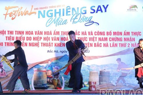 Đặc sắc Hội thi trình diễn nghệ thuật Khèn Mông huyện Bắc Hà lần thứ 2 năm 2023